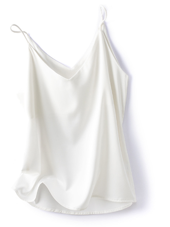 W&W Mode | Satin Unterhemd Mit Spaghettiträgern Für Damen