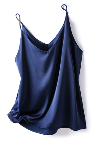 W&W Mode | Satin Unterhemd Mit Spaghettiträgern Für Damen