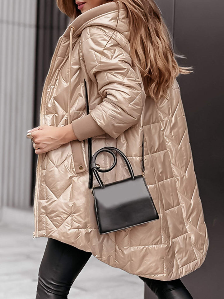 W&W Mode | Damen Puffermantel mit Kapuze