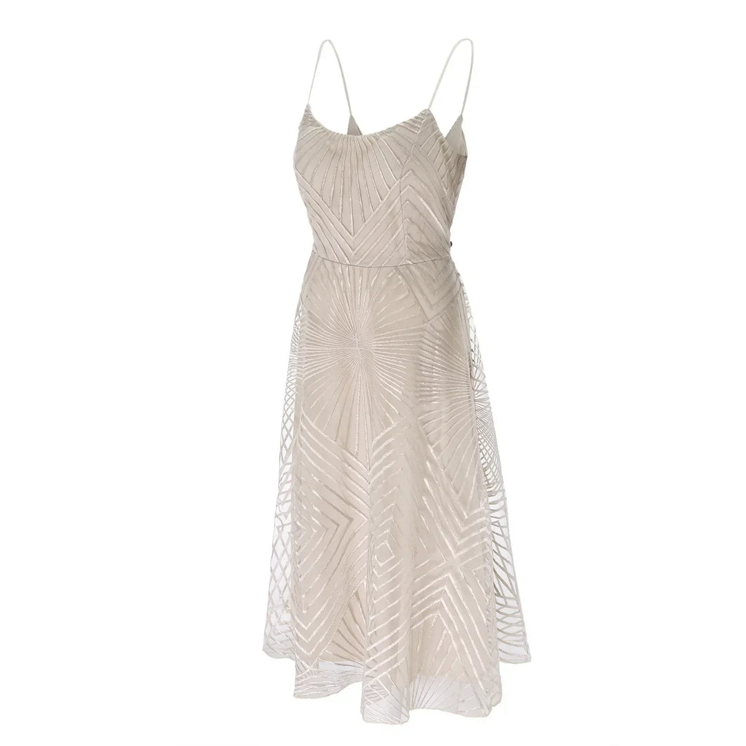 W&W Mode | Damen Besticktes Luxuskleid