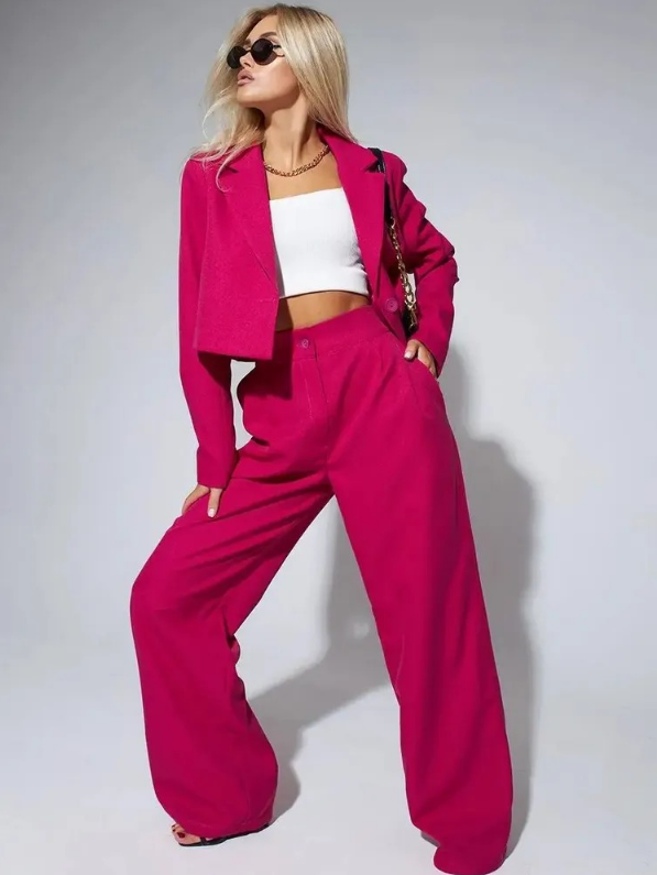 WW | Klassischer Zweiteiliger Blazer Satz für Damen