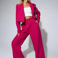 WW | Klassischer Zweiteiliger Blazer Satz für Damen