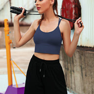 WW | 3er Pack Damen Sport Bh Gepolstert Crisscross Yoga Bh Nahtlos Mittel Impact Fitness Activewear