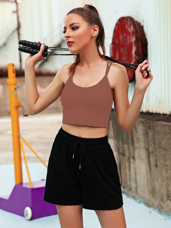 WW | 3er Pack Damen Sport Bh Gepolstert Crisscross Yoga Bh Nahtlos Mittel Impact Fitness Activewear