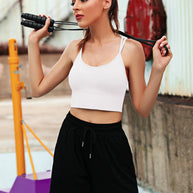 WW | 3er Pack Damen Sport Bh Gepolstert Crisscross Yoga Bh Nahtlos Mittel Impact Fitness Activewear
