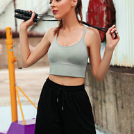 WW | 3er Pack Damen Sport Bh Gepolstert Crisscross Yoga Bh Nahtlos Mittel Impact Fitness Activewear