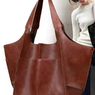 WW | Einfach Große Tasche Weiches Leder Große Kapazität Ein Schulter Tragbare Tote Tasche