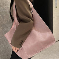 WW | Einfach Große Tasche Weiches Leder Große Kapazität Ein Schulter Tragbare Tote Tasche