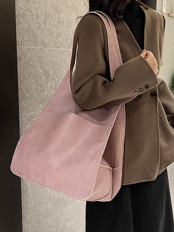 WW | Einfach Große Tasche Weiches Leder Große Kapazität Ein Schulter Tragbare Tote Tasche