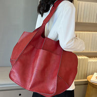 WW | Einfach Große Tasche Weiches Leder Große Kapazität Ein Schulter Tragbare Tote Tasche