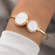 WW | Eingelassene Offene Fünfteiliges Armband Geometrisches Liebes Dreiecks Armband Satz