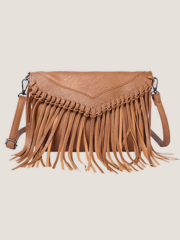 WW | Neue Umschlag Quasten Tasche Damen Schulter Umhängetasche