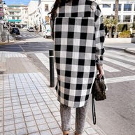 WW | Plaid Shacket - Leichte Wärme - Knopfverschluss-Stil - Lässige Schicht