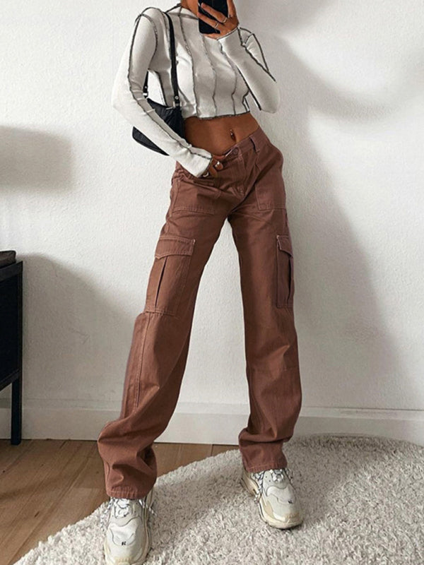 WW | Denim Semi Elastisches Design Persönlichkeit Alleskönner Overalls Damen Overalls