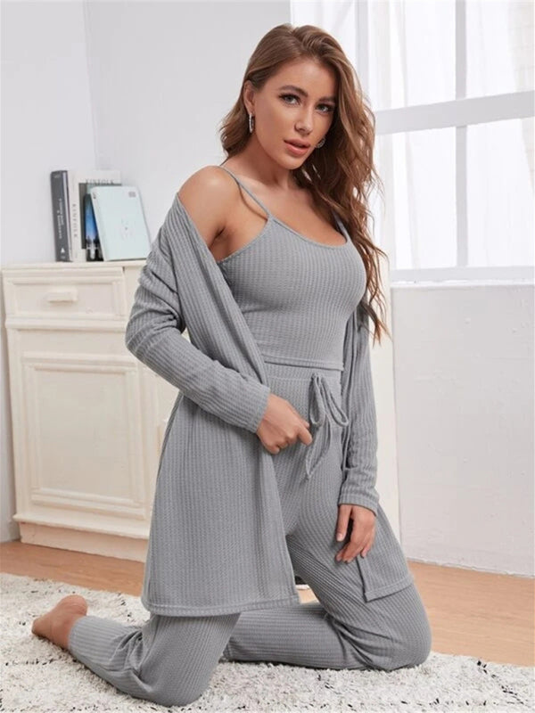 W&W Mode | Luxus 3-teiliges Loungewear-Set für Damen
