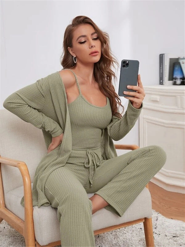 W&W Mode | Luxus 3-teiliges Loungewear-Set für Damen