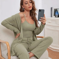 WW | Luxus 3-teiliges Loungewear-Set für Damen