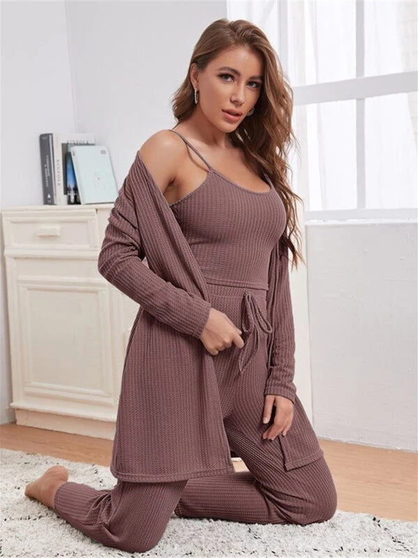 W&W Mode | Luxus 3-teiliges Loungewear-Set für Damen