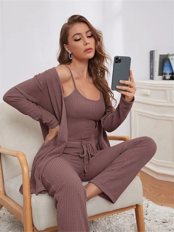 W&W Mode | Luxus 3-teiliges Loungewear-Set für Damen