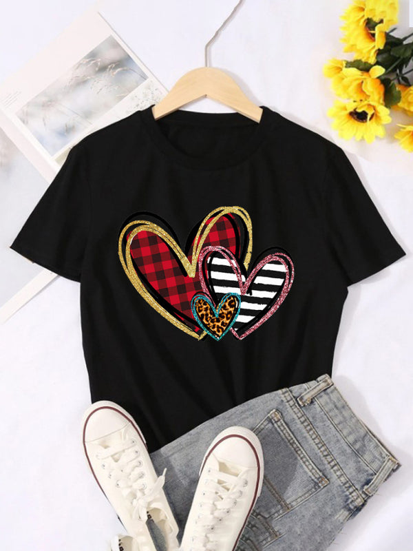 WW | Damen Grafikdruck Kurzarm-T-Shirt
