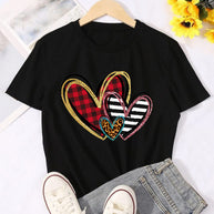 WW | Damen Grafikdruck Kurzarm-T-Shirt
