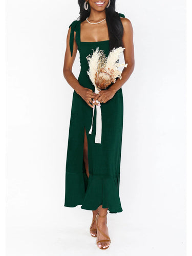 WW | Damen Elegantes und Modisches Pendel Schlitz Französisches High-end Gefühl Kleid