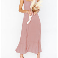 WW | Damen Elegantes und Modisches Pendel Schlitz Französisches High-end Gefühl Kleid