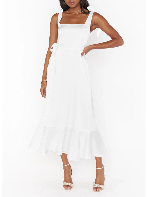 WW | Damen Elegantes und Modisches Pendel Schlitz Französisches High-end Gefühl Kleid