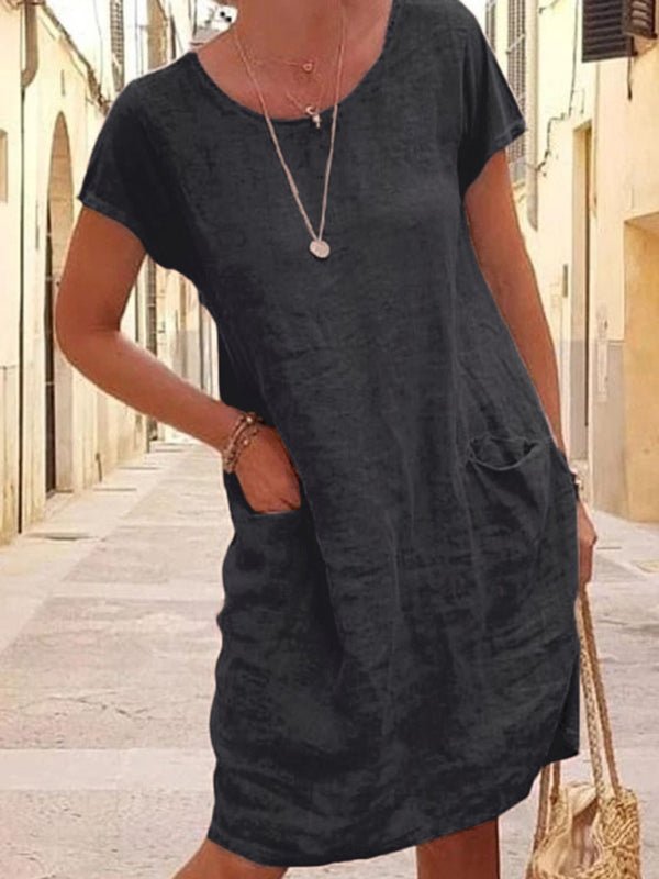 WW | Leinenkleid mit Taschen