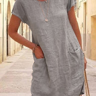 WW | Leinenkleid mit Taschen