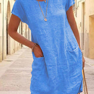WW | Leinenkleid mit Taschen
