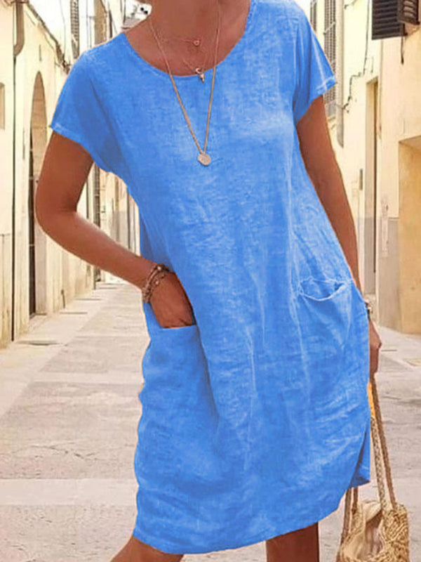 WW | Leinenkleid mit Taschen