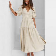 W&W | Maxikleid mit Puffärmeln