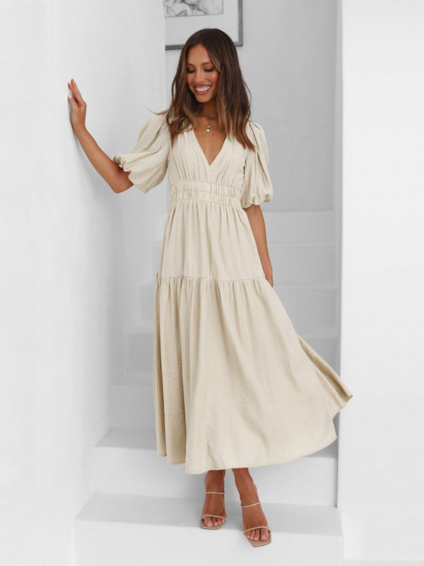 W&W | Maxikleid mit Puffärmeln