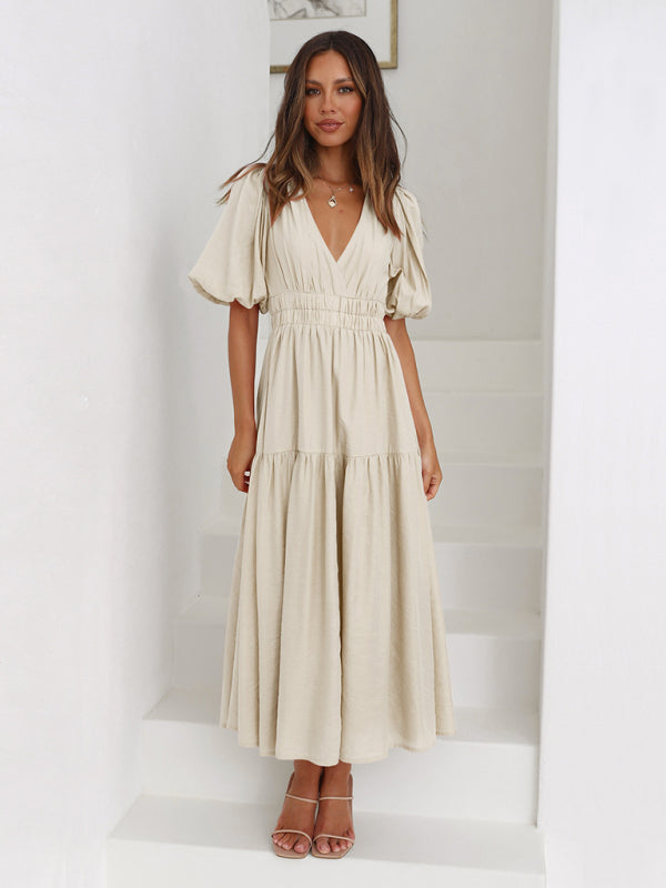 W&W | Maxikleid mit Puffärmeln
