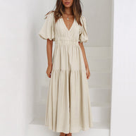 W&W | Maxikleid mit Puffärmeln