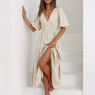 W&W | Maxikleid mit Puffärmeln