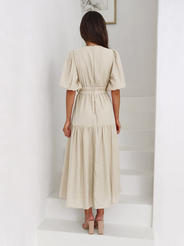 W&W | Maxikleid mit Puffärmeln