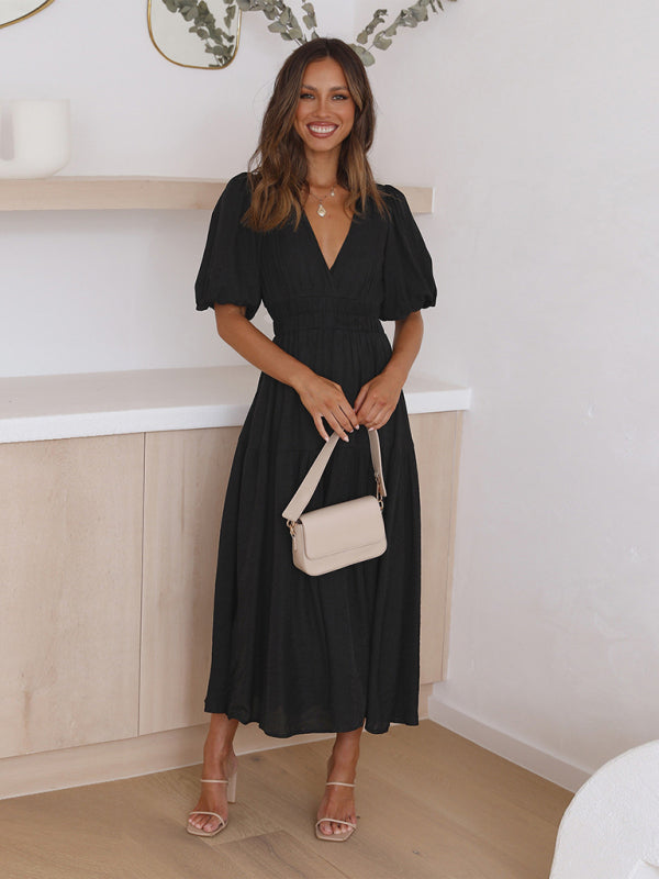 W&W Mode | Maxikleid mit Puffärmeln