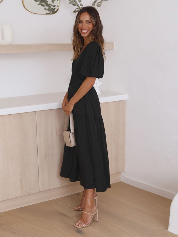 W&W | Maxikleid mit Puffärmeln