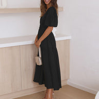 W&W | Maxikleid mit Puffärmeln