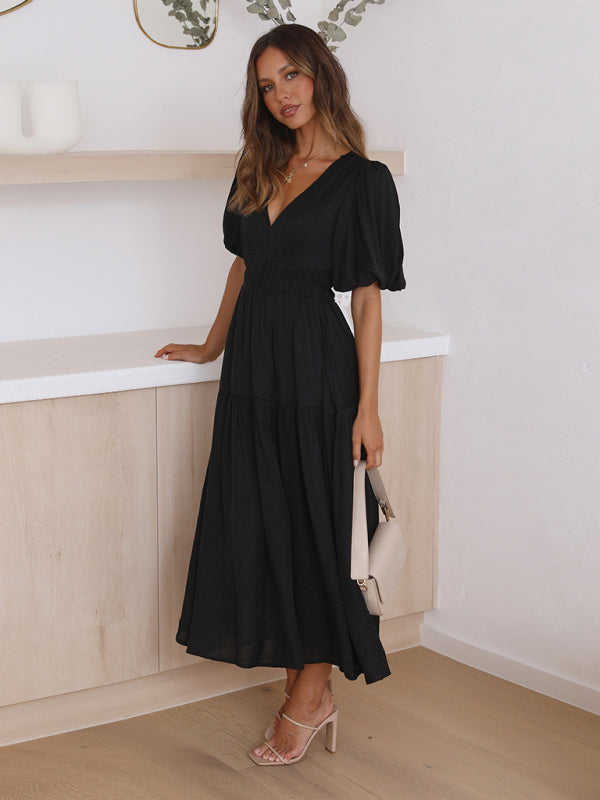 W&W | Maxikleid mit Puffärmeln