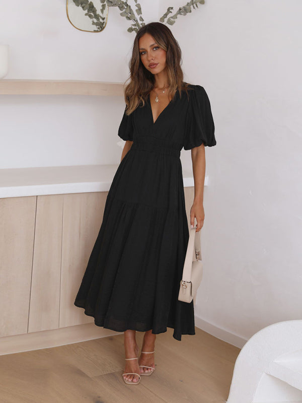 W&W | Maxikleid mit Puffärmeln