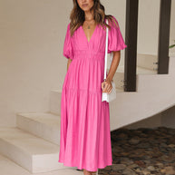 W&W | Maxikleid mit Puffärmeln