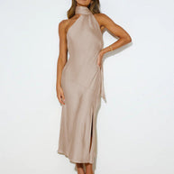 WW | Vibrant Halter-Midi-Kleid