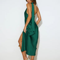 WW | Vibrant Halter-Midi-Kleid