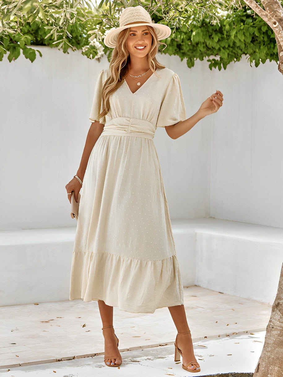 WW | Maxikleid Mit Gürtel Für Frauen