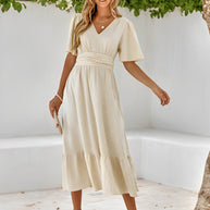 WW | Maxikleid Mit Gürtel Für Frauen