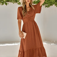 WW | Maxikleid Mit Gürtel Für Frauen