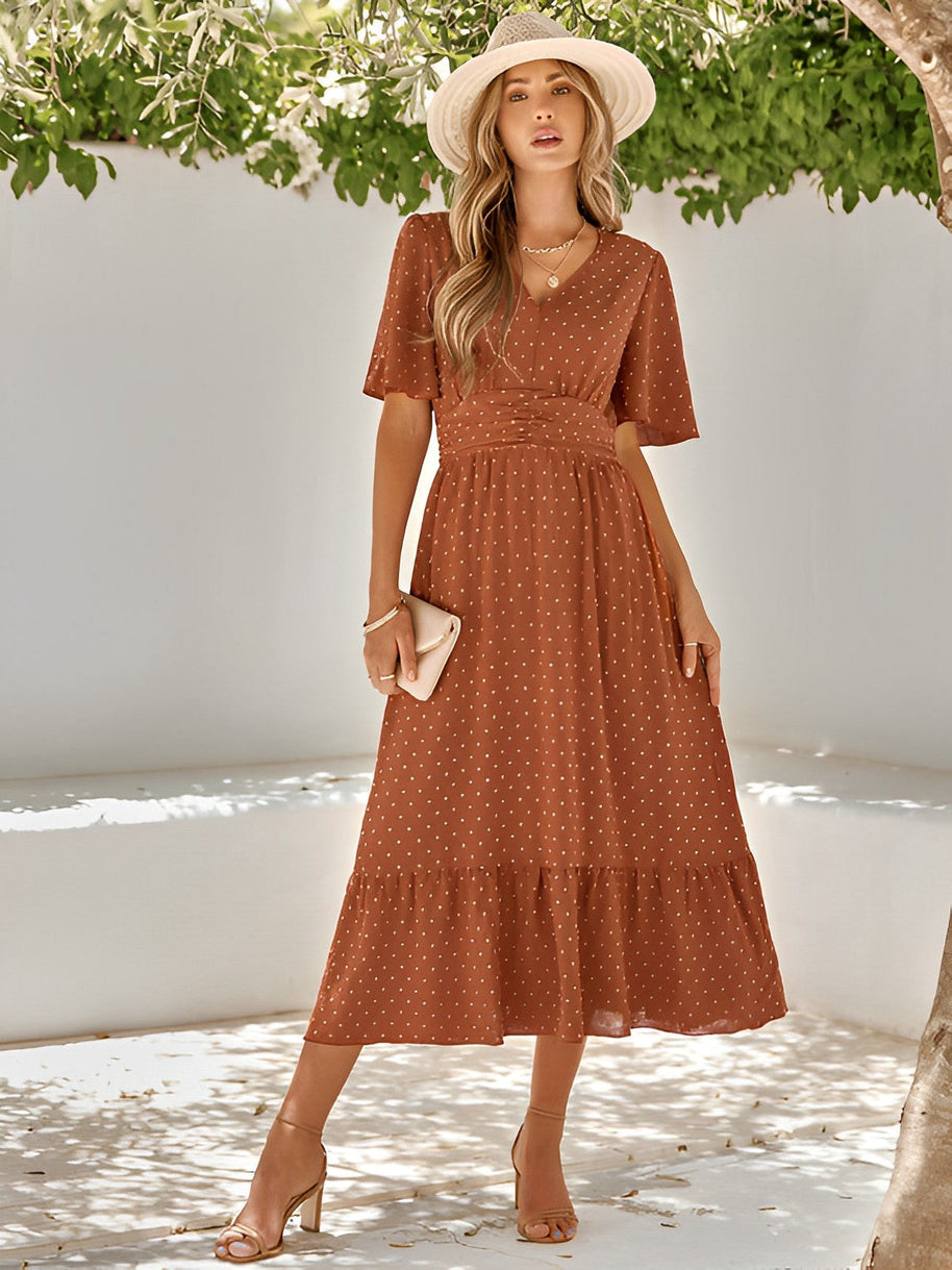 WW | Maxikleid Mit Gürtel Für Frauen